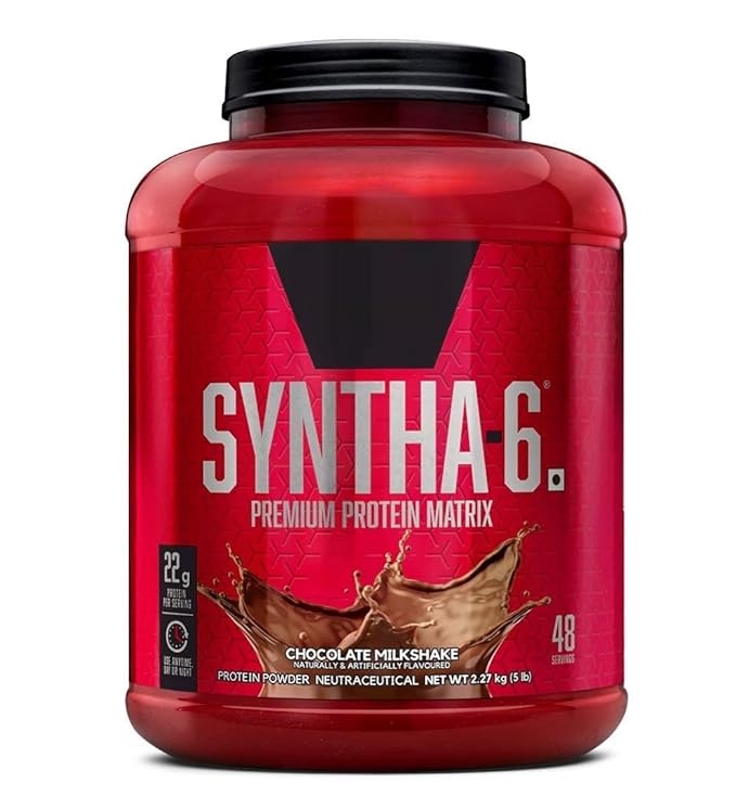 Syntha 6 Whey Protein Powder - 22g Protein 5lb 2.27 kg (Chocolate Milkshake)